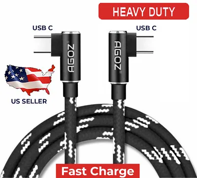 USB C To USB C Cable Fast Charger For IPad Pro 12.9 IPhone Air IPhone 15 - 90° • $7.77