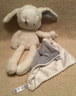 Mamas & And Papas My First Bunny Rabbit Hood Soft Toy Blanket Comforter Blankie • £19.99