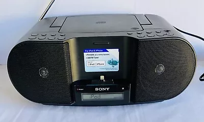 SONY ZS-S3iPN Radio Portable Audio IPhone IPod Dock Speaker CD PLAYER FAULTY • $59.94