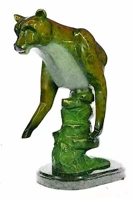 Bronze Mountain Lion/ Cougar/ Puma Western Limited Edition Artwork Statue DEAL • $99.95