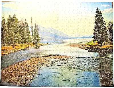 Victory Popular Series Wood Jigsaw Puzzle GLACIER PARK LAKE 700+ Pieces Hayter • $140