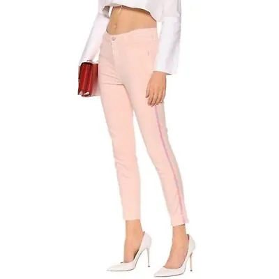 J Brand Alana Pink High Rise Crop Skinny Jeans Women’s Size 26 • $45