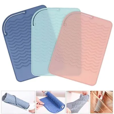 £5.88 • Buy Silicone Protection Safety Mat Extreme Heat Proof Pouch Case Hair Straighteners