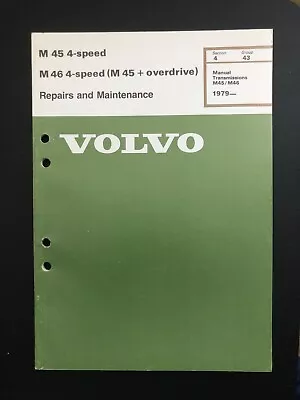 Volvo 240 Service Manual Transmission M46 M45 Overdrive 1979-1984 1985 1986 1987 • $59.95