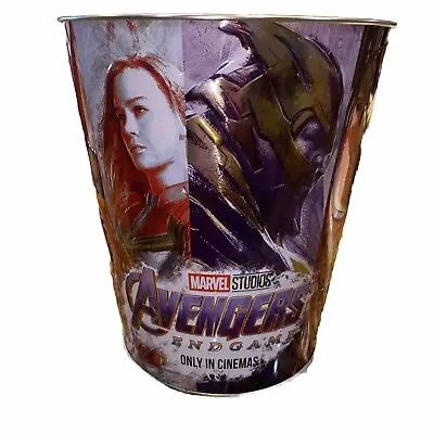 2019 Marvel Avengers Endgame Popcorn Tin. Embossed. Perfect Condition. • $6