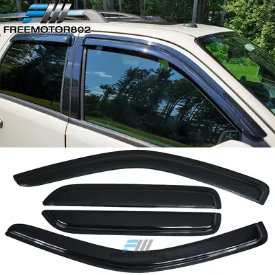 $29.99 • Buy Fits 01-12 Ford Escape Sedan Window Visors Rain Sun Guard Acrylic 4 Pieces Set