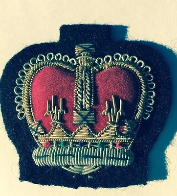 Vintage Gold Bullion Red Crown Sew On Patch • $7.99