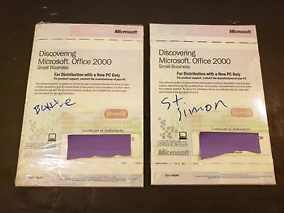 Discovering Microsoft Office 2000 Small Business Software Sealed X03-68684 PC • $13.25