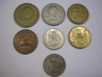 OLD 1944+ MEXICAN COIN (LOT OF 7 Excellent Coins + Bonus 1964 50 Centavos : MINT • $7.99