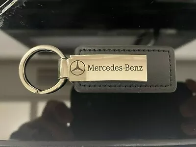 Mercedes Benz Keychain Leather Chrome Automotive Keyrings Key Fobs & Lanyards • $9.66