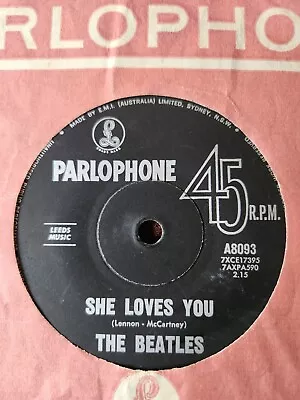 Beatles  She Loves You  1963 PARLOPHONE Oz 7  45rpm • $9.95