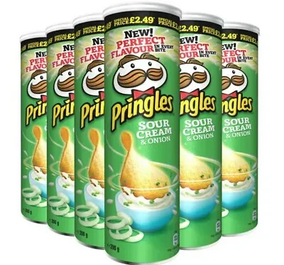 £19.99 • Buy Pringles Sour Cream & Onion Crisps 6 X 200g Crisps Snacks Bulk Buy