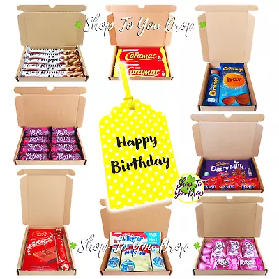 SMALL HAPPY BIRTHDAY CHOCOLATE GIFT BOX WITH PERSONALISED TAG Present Hamper 🎈 • £5.65