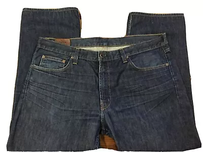 J.Brand Walker Relaxed Straight Leg Size 38X28 Dark Wash Blue Jeans.       1038 • $21