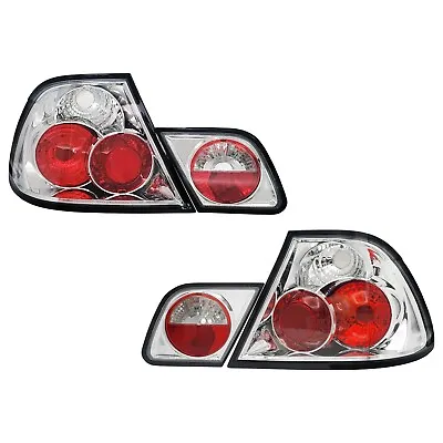 BMW E46 3-Series 99-01 2Dr Euro Style Tail Lights Chrome • $129.99