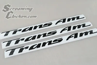 1993-2002 Trans Am Lettering Overlays For Door Emblems Vinyl Decal GLOSS BLACK • $39.95