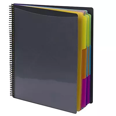Smead Project Organizers Grey With Yellow Pink Lime Blue Purple 24 Pocket • $19.63