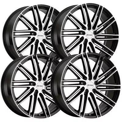 (Set Of 4) Petrol P1C 18x8 5x120 +35mm Black/Machined Wheels Rims 18  Inch • $847.96