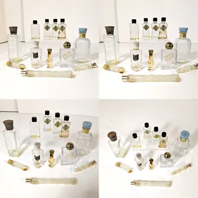 Vintage Perfume Mini Bottles 12 Pieces Small And Miniature Bottle Sizes Empty • $24.97