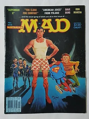 🔶️1981 Vintage Australian Mad Magazine #226 Superman Alfred E. Neuman  • $44.95