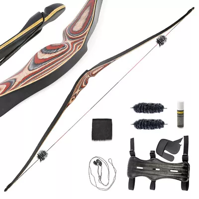 58  Triangle Longbow 20-55lbs RH LH Traditional Horsebow Recurve Archery Hunting • $178.59