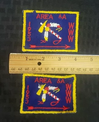 1953 Area 6-A OA Patch Pair • $65