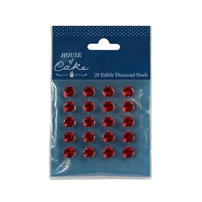 Jelly Gems Ruby Edible Diamonds- Pack Of 20 • £5.49