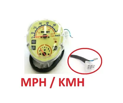 8 + 1 WIRES GAUGE SPEEDOMETER CLUSTER FOR 50cc Scooter Moped SD07 • $23