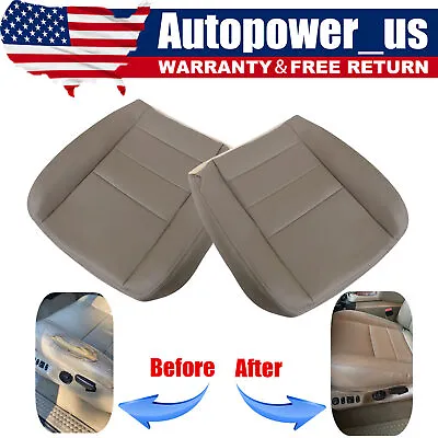 For 2002-2007 Ford F250 F350 Lariat Driver & Passenger Bottom Seat Cover TAN • $48.99