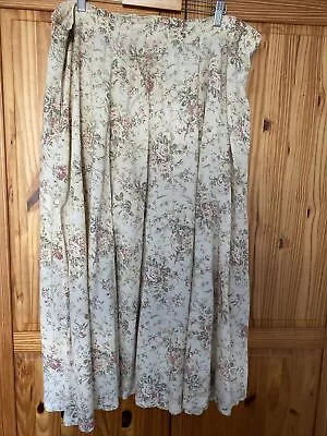 Vintage Laura Ashley Floral Skirt X L Large Wool • £17