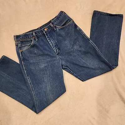 Vintage Y2K Wrangler Jeans 35x30 Actual (32x28) Blue Denim 945DEN USA 90s Dark • $19.95