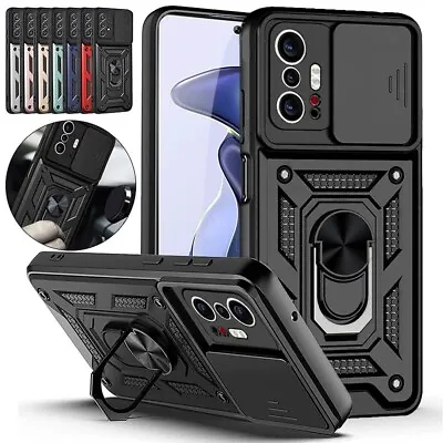 Case For Xiaomi Redmi Note 13 12 11 Pro 10 9 Shockproof Rugged Ring Stand Cover • $3.71