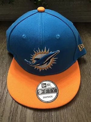 Miami Dolphins New Era Two Tone 9FIFTY Snapback Adjustable Cap Hat • $24.49