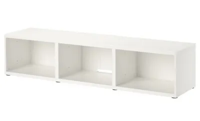 IKEA BESTA TV Bench In White 180x40x38cm Article Number 004.740.70 • £81.50