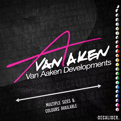 Van Aaken Developments Sticker 2 Tone - Many Colours & Sizes - Car Decal Lowered • £7.99