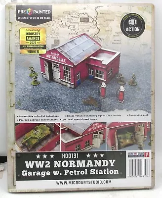 Micro Art Studio H00131 WW2 Normandy Garage W. Petrol Station (Bolt Action) • $47.99