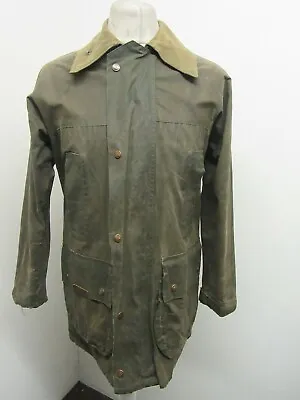 Vintage 70's Shabby Chic Belstaff Waxed Cotton Hunting Field Jacket Size S • £49