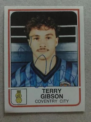 Terry Gibson Coventry City Signed Panini Football 84 Sticker • £2.99