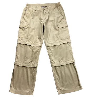 £11.99 • Buy PETER STORM Men's Cargo Trousers 34R Beige Convertible 3/4 And Shorts W34 L29 In