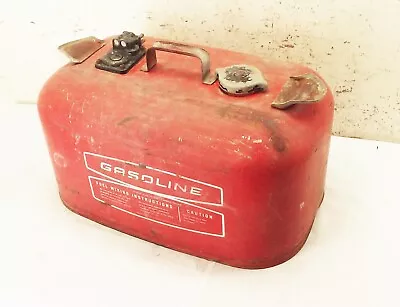 Vtg OMC Boat Outboard 6 Gallon Steel Metal Fuel Gas Tank Johnson Evinrude Merc • $64.99