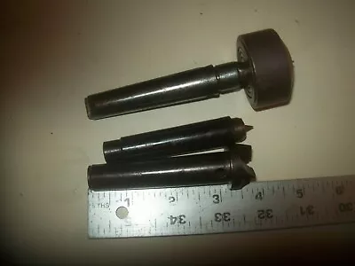 3 #2 Morse Taper Centers Spur/Cup/Live Vintage 12  Atlas Press Wood Lathe #7122 • $23.99