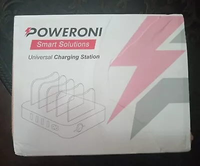 Poweroni Smart Solutions 4-port USB Universal Charging Station.  • $5