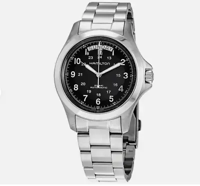 Hamilton Khaki King Black Dial Stainless Steel Men's Watch H64455133 • $484.99