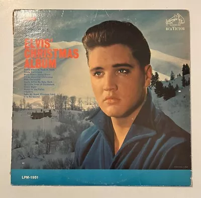 ELVIS' CHRISTMAS ALBUM Elvis Presley 33 Rpm Record LP RCA Victor LPM 1951 Inner • $9.78