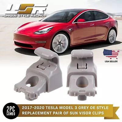 X2 Sun Visor OE Replacement Clips Repair For 17-20 Tesla Model 3 Sun Visor Hook • $11.95