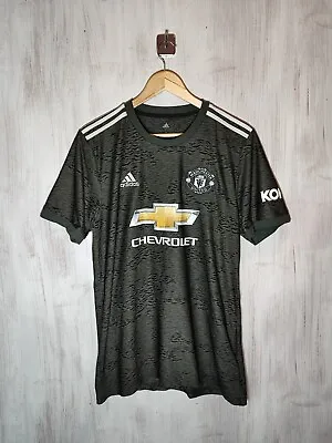 Manchester United 2020 2021 Away Size L Adidas Shirt Soccer Kit Football Jersey • $49.95