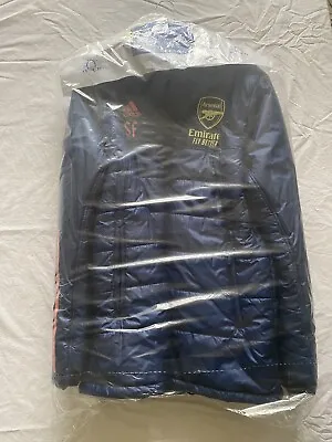 £19 • Buy Arsenal FC Gunners Adidas Down Puffer Jacket Navy Adult Size Large