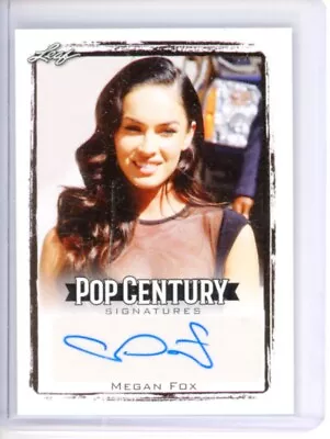 2017 Leaf Pop Century Signatures Megan Fox Auto  • $109.73