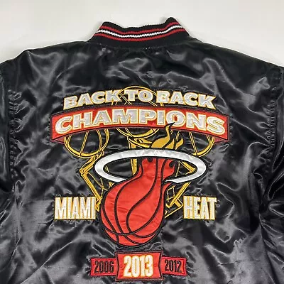 2013 Miami Heat Back To Back Championship Jacket NBA JH Design Kids XL 11-12 • $48