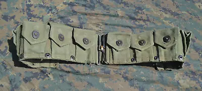 Vintage World War 2 WW2 USMC Ammunition Belt Really Nice Shape! Marine Corps • $110